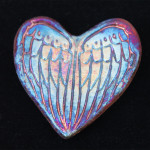 Photo of Raku Heart with Angel Wings