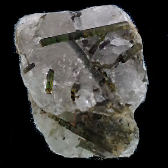 Green Tourmaline with Quartz Crystal
