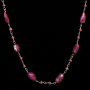 Rubies with Gold necklace