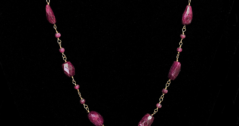 Rubies with Gold necklace